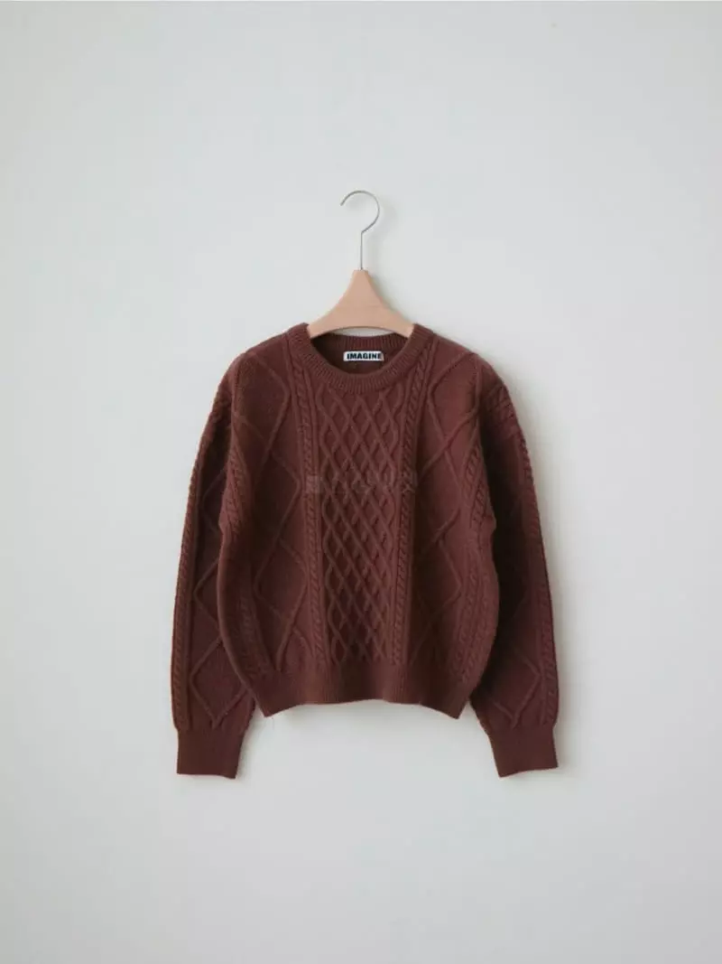 Imagine - Korean Women Fashion - #momslook - Diva Knit Tee - 2
