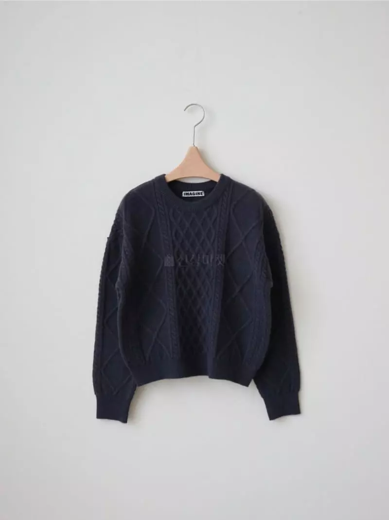 Imagine - Korean Women Fashion - #momslook - Diva Knit Tee - 3