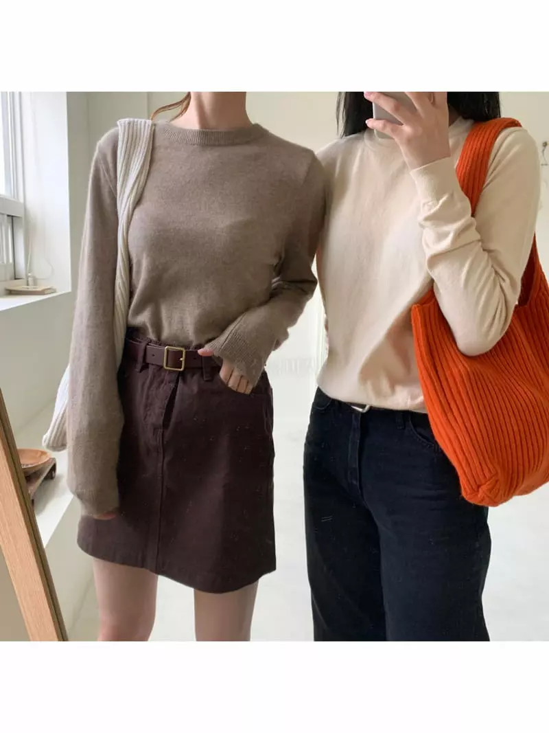 Imagine - Korean Women Fashion - #womensfashion - Raccoon Coco Knit Tee
