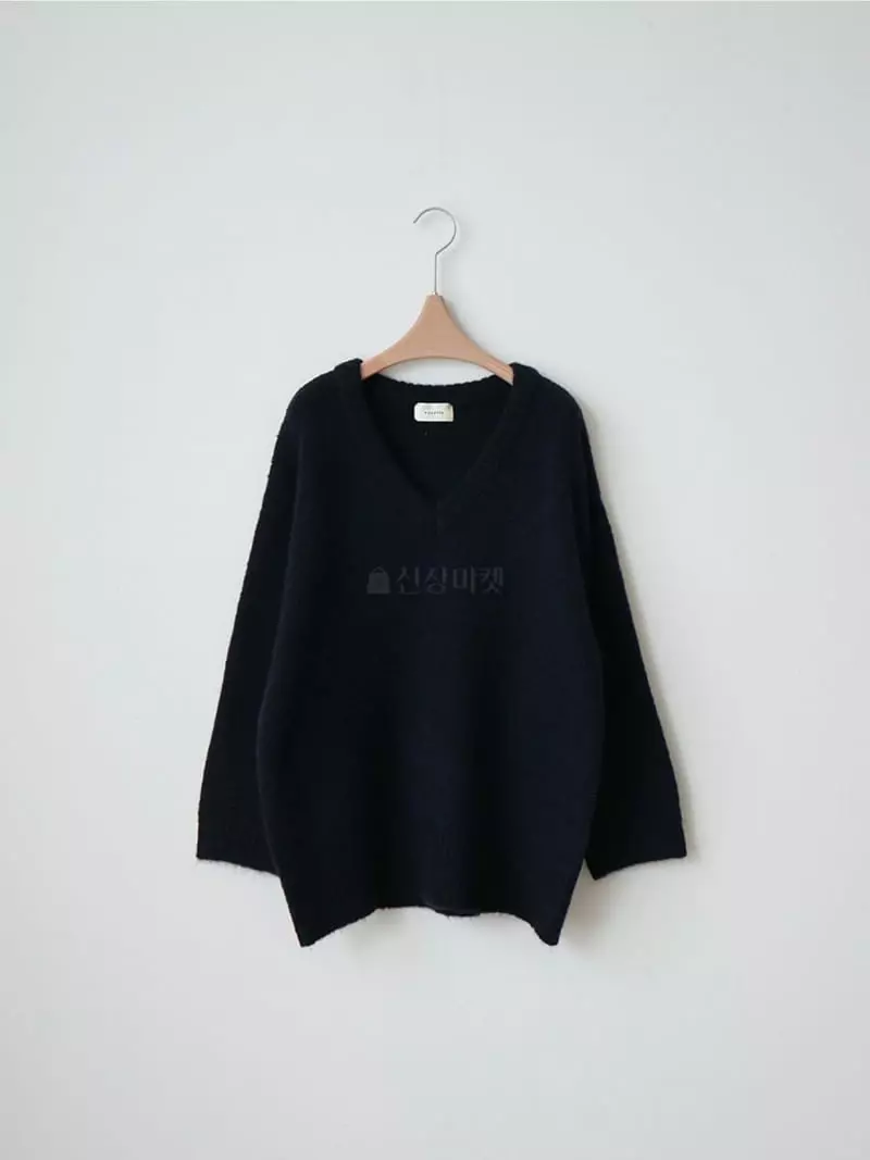 Imagine - Korean Women Fashion - #womensfashion - Alpaca V-neck Knit Tee - 3