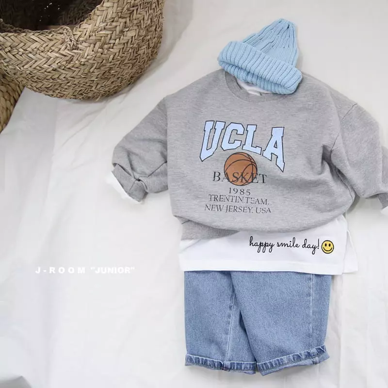 J-Room - Korean Children Fashion - #childofig - Basket Daily Sweatshirt - 6