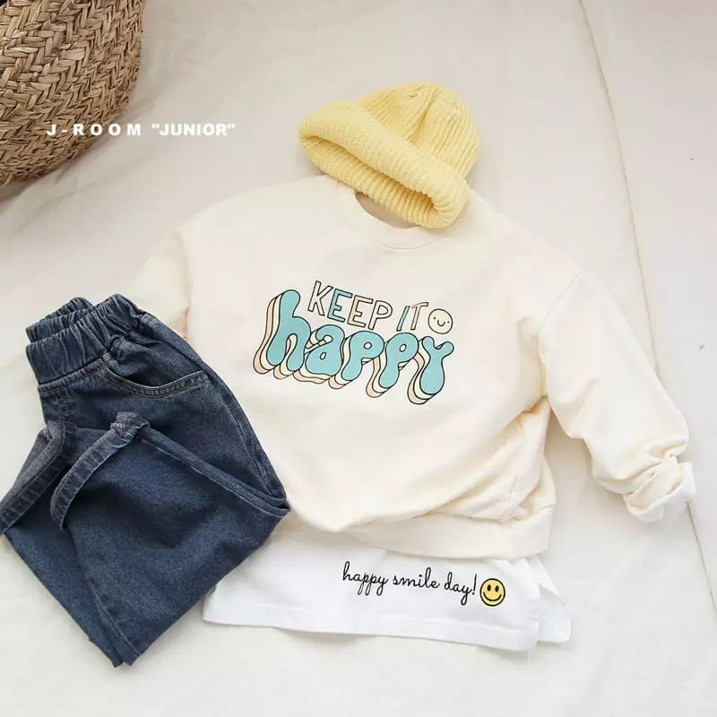 J-Room - Korean Children Fashion - #discoveringself - Happy Daily Sweatshirt - 6