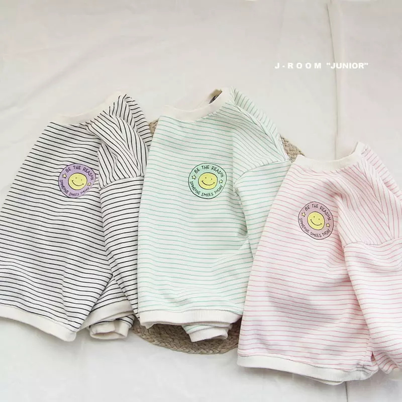 J-Room - Korean Children Fashion - #minifashionista - Circle Daily Stripes Sweatshirt - 3