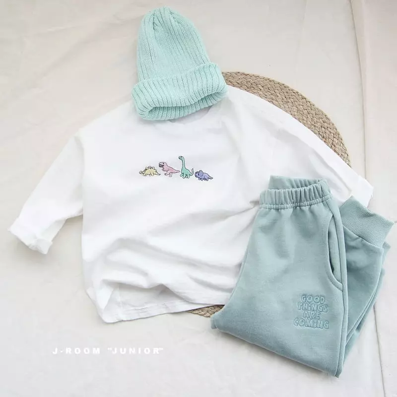 J-Room - Korean Children Fashion - #toddlerclothing - Dino Tee - 4