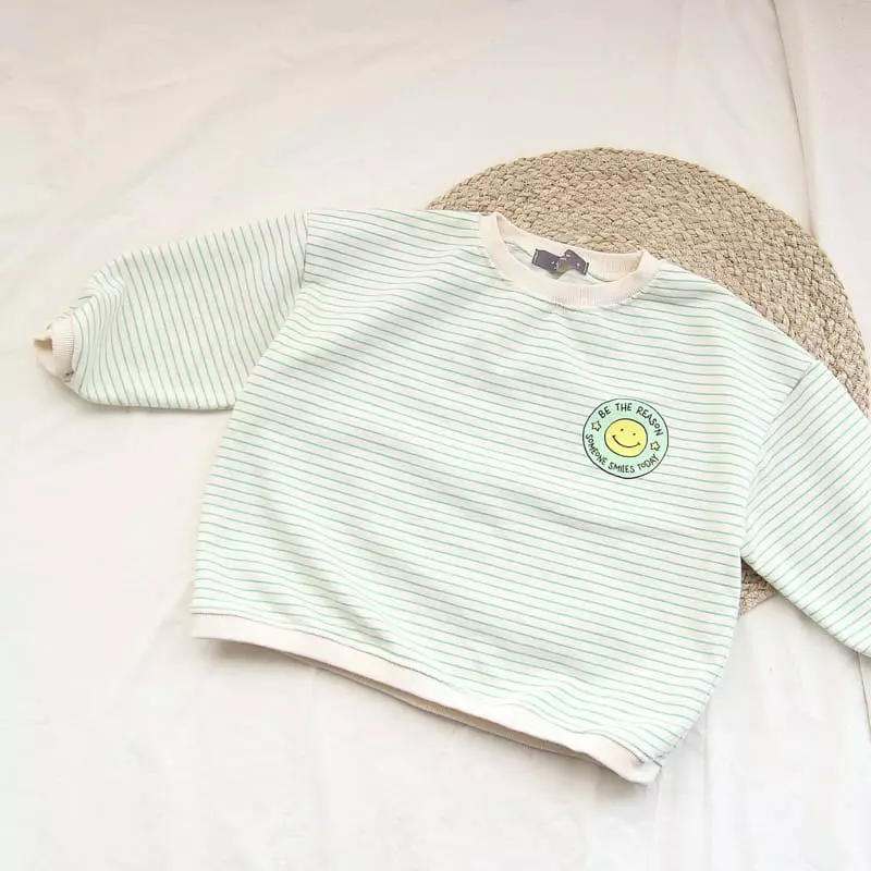 J-Room - Korean Children Fashion - #toddlerclothing - Circle Daily Stripes Sweatshirt - 6