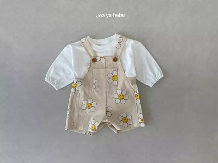 Jeaya & Mymi - Korean Baby Fashion - #babygirlfashion - Daisy Dingarees Bodysuit - 2