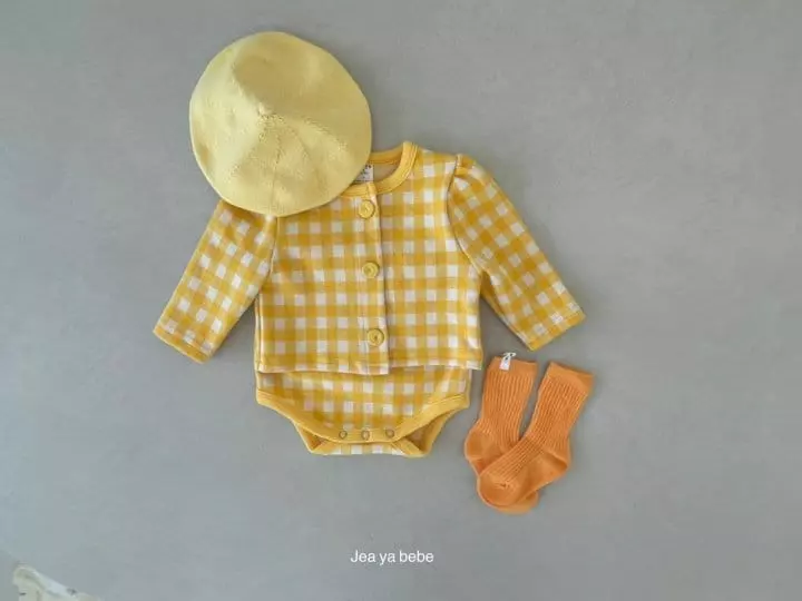 Jeaya & Mymi - Korean Baby Fashion - #babylifestyle - Check Knit Top Bottom Set