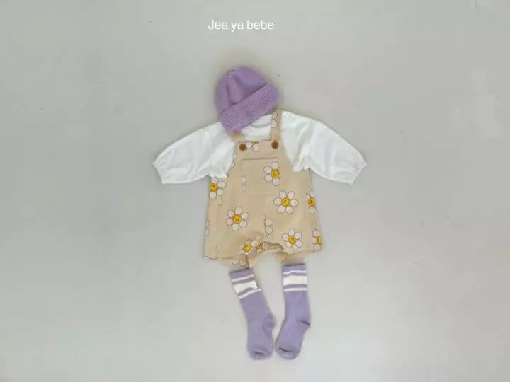 Jeaya & Mymi - Korean Baby Fashion - #babylifestyle - Daisy Dingarees Bodysuit - 4