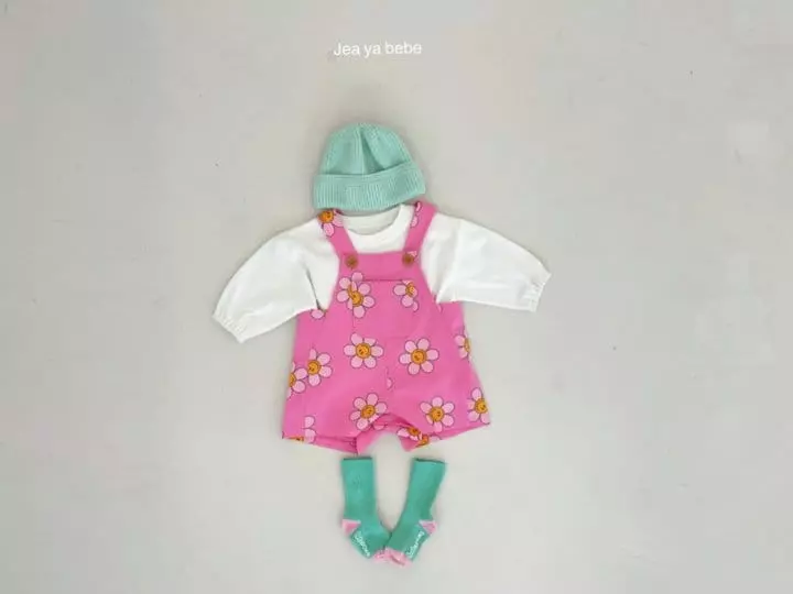 Jeaya & Mymi - Korean Baby Fashion - #babyootd - Daisy Dingarees Bodysuit - 5