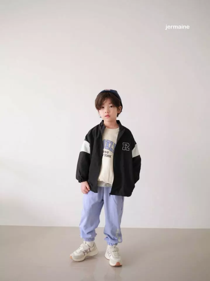 Jermaine - Korean Children Fashion - #Kfashion4kids - R Route Color Windbreaker Jacket - 12