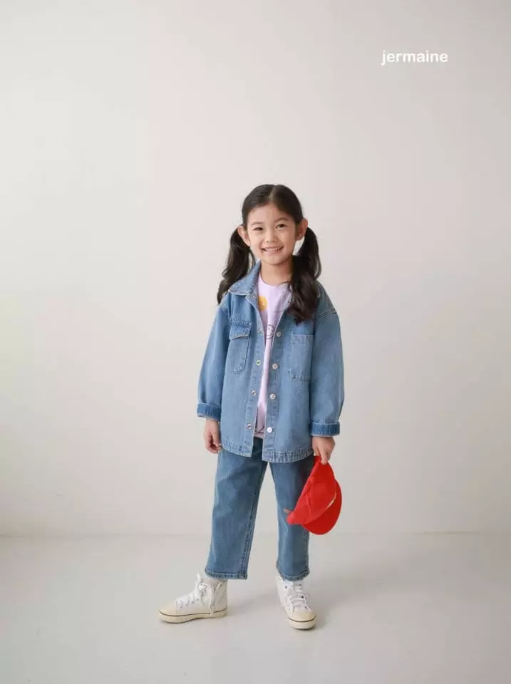 Jermaine - Korean Children Fashion - #Kfashion4kids - Trend Denim Jacket - 11