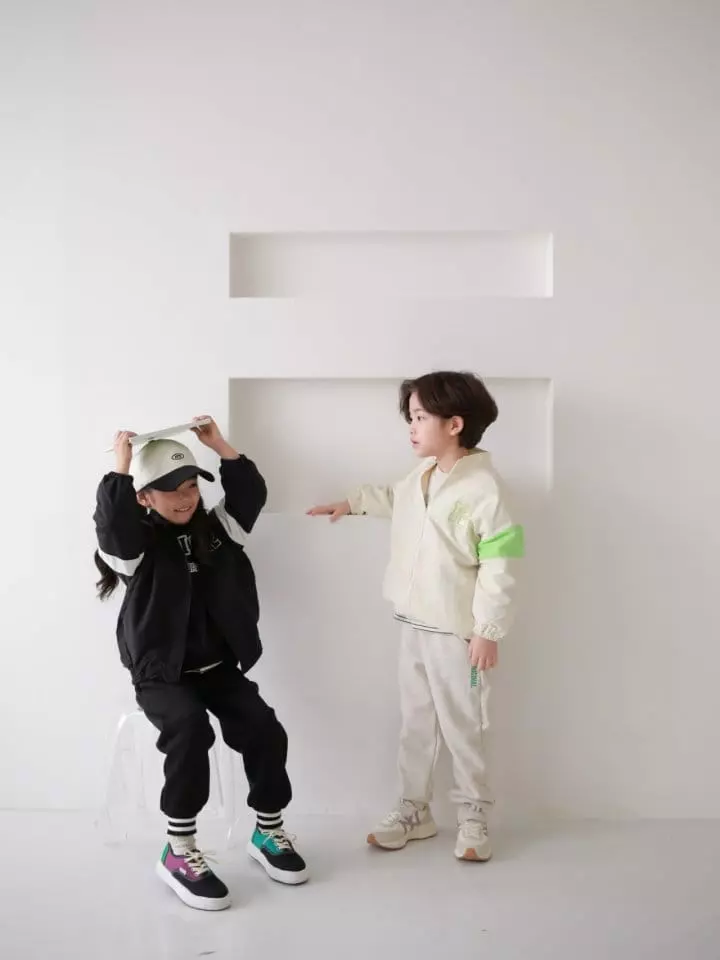 Jermaine - Korean Children Fashion - #childofig - R Route Color Windbreaker Jacket - 3