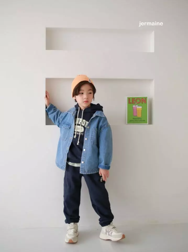 Jermaine - Korean Children Fashion - #childofig - Trend Denim Jacket - 3