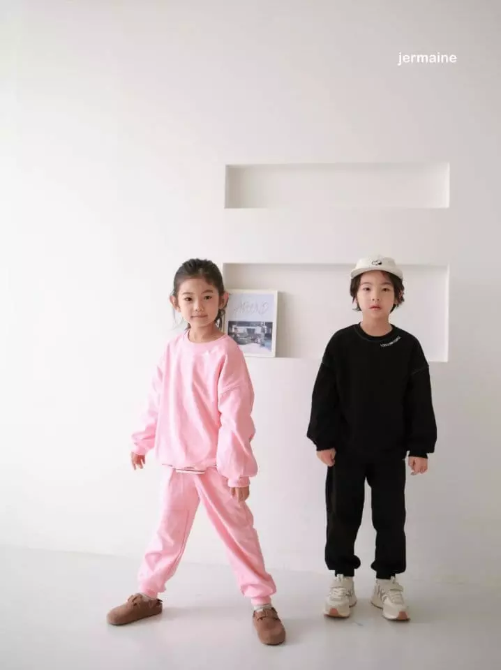 Jermaine - Korean Children Fashion - #childofig - Love People Top Bottom Set - 8