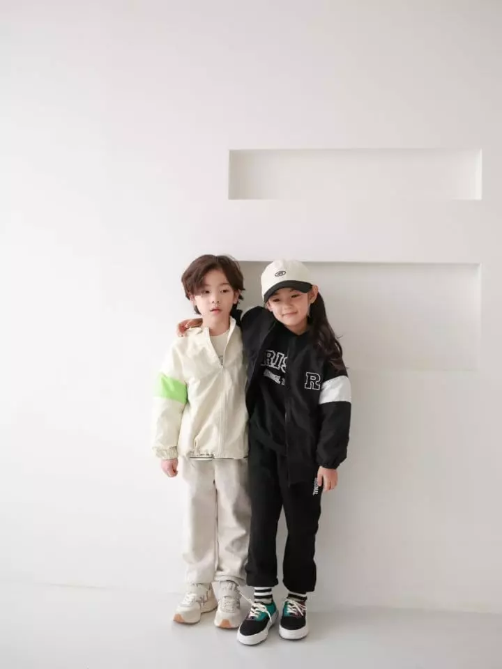 Jermaine - Korean Children Fashion - #childrensboutique - R Route Color Windbreaker Jacket - 5