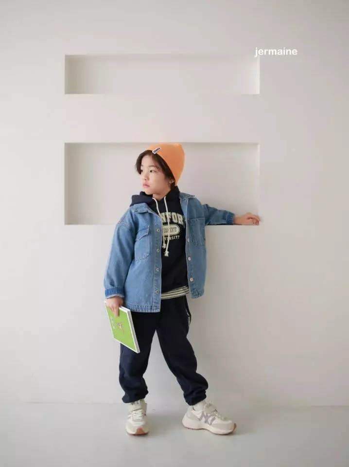 Jermaine - Korean Children Fashion - #childofig - Trend Denim Jacket - 4