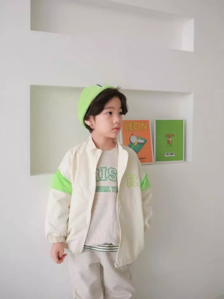 Jermaine - Korean Children Fashion - #designkidswear - R Route Color Windbreaker Jacket - 6