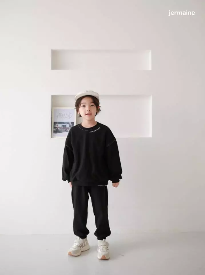 Jermaine - Korean Children Fashion - #designkidswear - Love People Top Bottom Set - 10