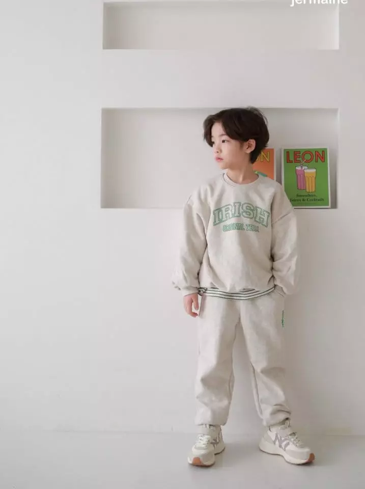Jermaine - Korean Children Fashion - #designkidswear - Irish Top Bottom Set - 8