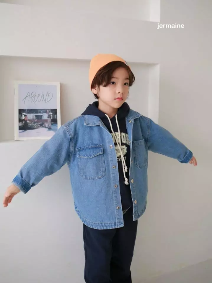 Jermaine - Korean Children Fashion - #discoveringself - Trend Denim Jacket - 6
