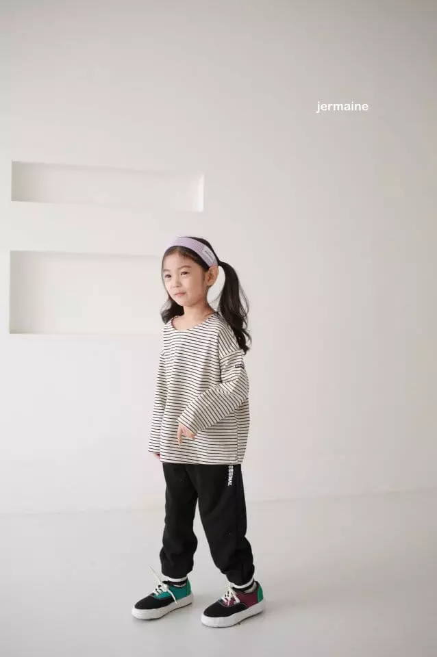 Jermaine - Korean Children Fashion - #discoveringself - 5 Colock Stripes Tee - 3