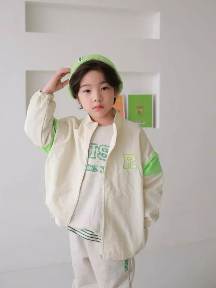 Jermaine - Korean Children Fashion - #fashionkids - R Route Color Windbreaker Jacket - 8