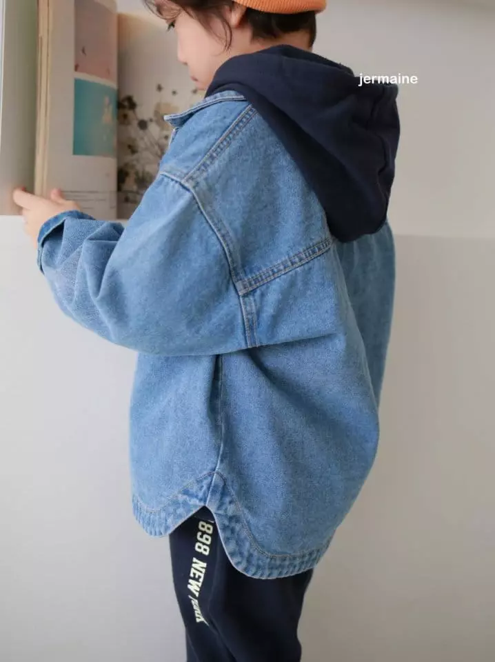 Jermaine - Korean Children Fashion - #fashionkids - Trend Denim Jacket - 7