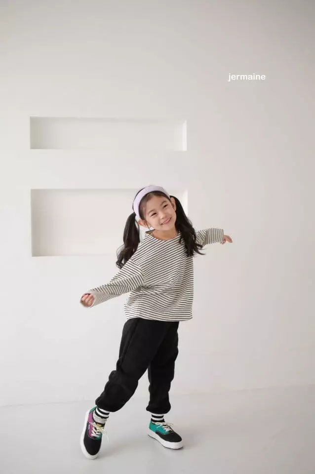 Jermaine - Korean Children Fashion - #discoveringself - 5 Colock Stripes Tee - 4