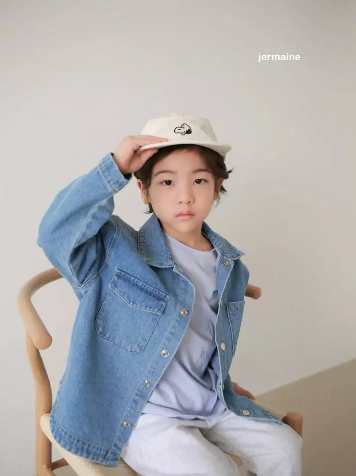 Jermaine - Korean Children Fashion - #kidsshorts - Trend Denim Jacket - 8