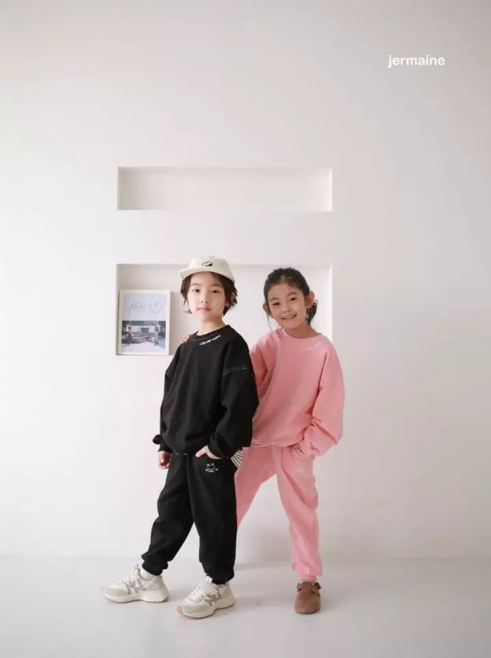 Jermaine - Korean Children Fashion - #littlefashionista - Love People Top Bottom Set