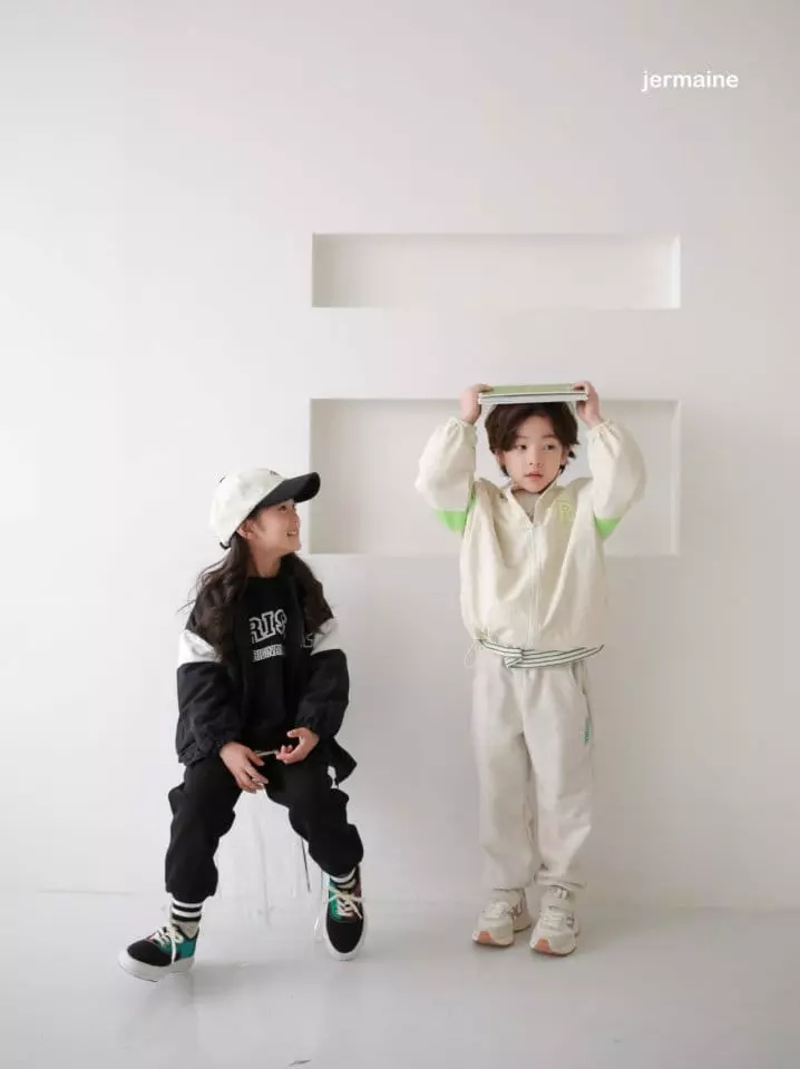Jermaine - Korean Children Fashion - #prettylittlegirls - R Route Color Windbreaker Jacket - 2