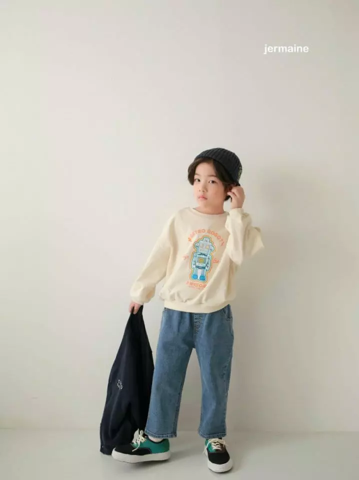 Jermaine - Korean Children Fashion - #prettylittlegirls - Retro Robbot Tee - 8