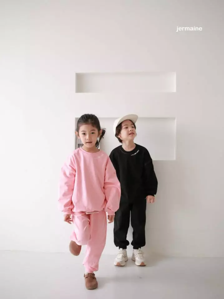 Jermaine - Korean Children Fashion - #stylishchildhood - Love People Top Bottom Set - 7
