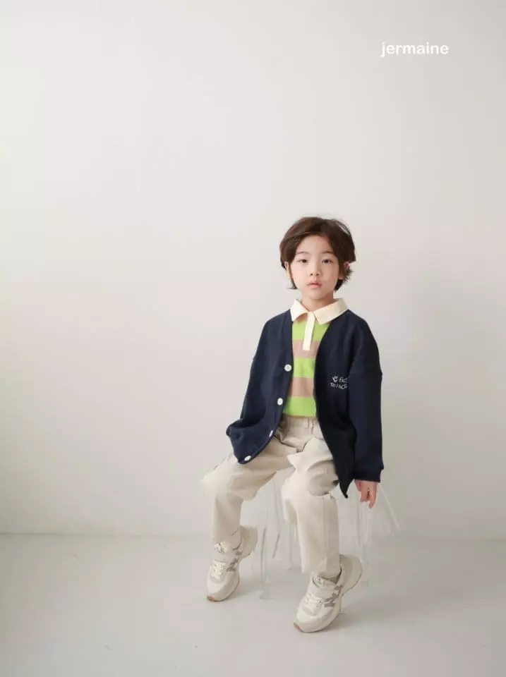 Jermaine - Korean Children Fashion - #todddlerfashion - Y2k Stripes Collar Tee - 11