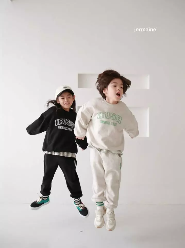 Jermaine - Korean Children Fashion - #todddlerfashion - Irish Top Bottom Set - 3