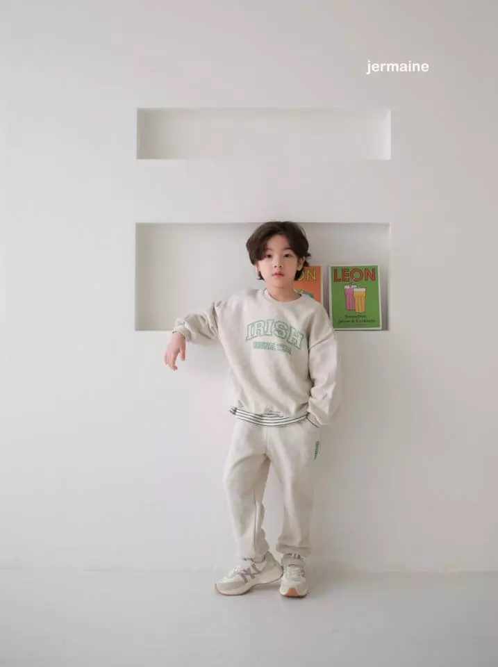 Jermaine - Korean Children Fashion - #todddlerfashion - Irish Top Bottom Set - 4