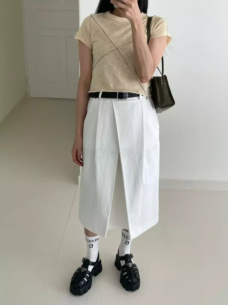 Kare - Korean Women Fashion - #momslook - Rough Tee - 2
