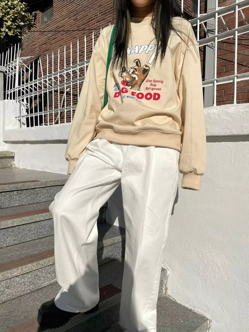 Kare - Korean Women Fashion - #restrostyle - Snappy Sweatshirt - 3