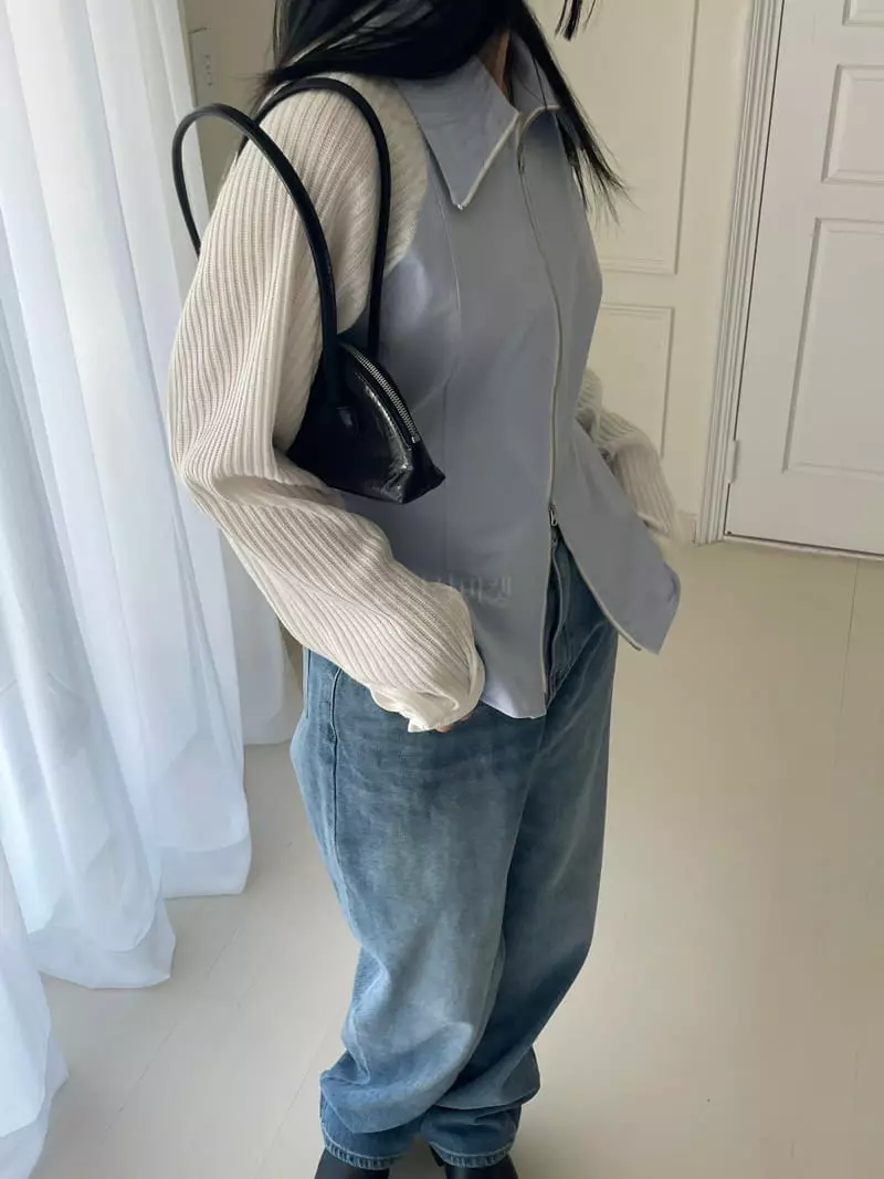 Kare - Korean Women Fashion - #shopsmall - Coloring Knit Shirt - 3