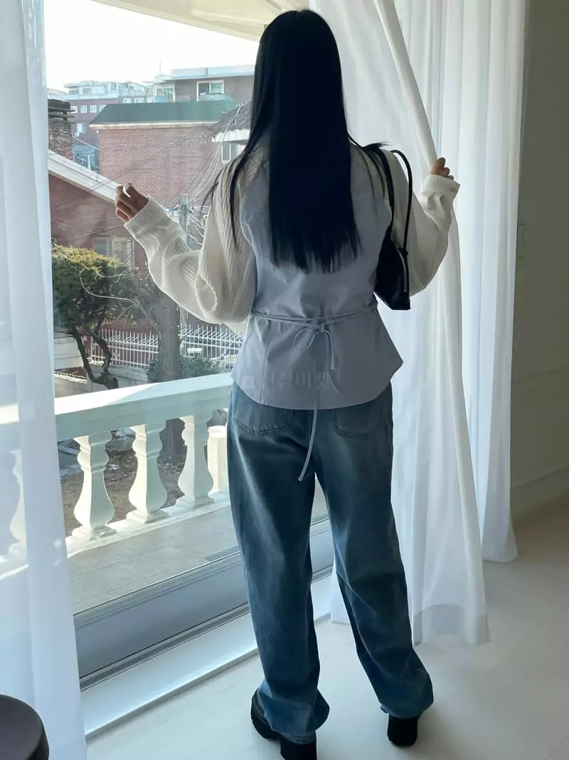 Kare - Korean Women Fashion - #shopsmall - Coloring Knit Shirt - 4
