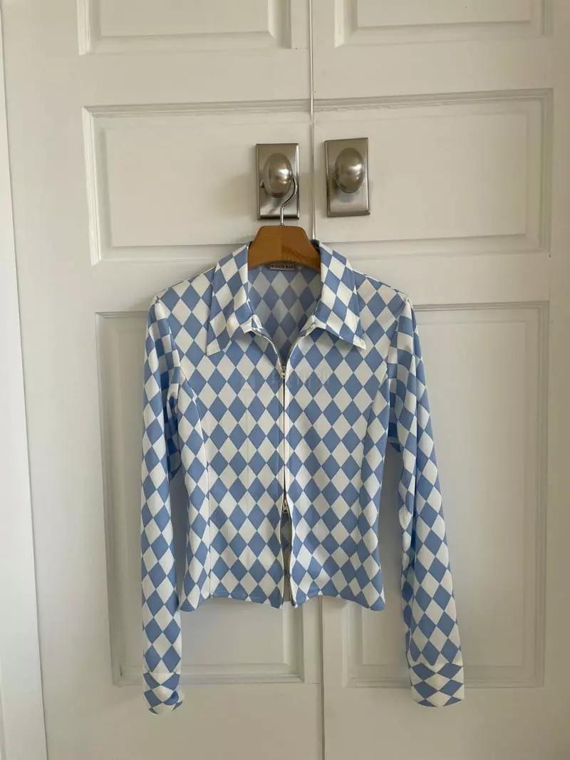 Kare - Korean Women Fashion - #vintageinspired - Diamond Shirt - 4