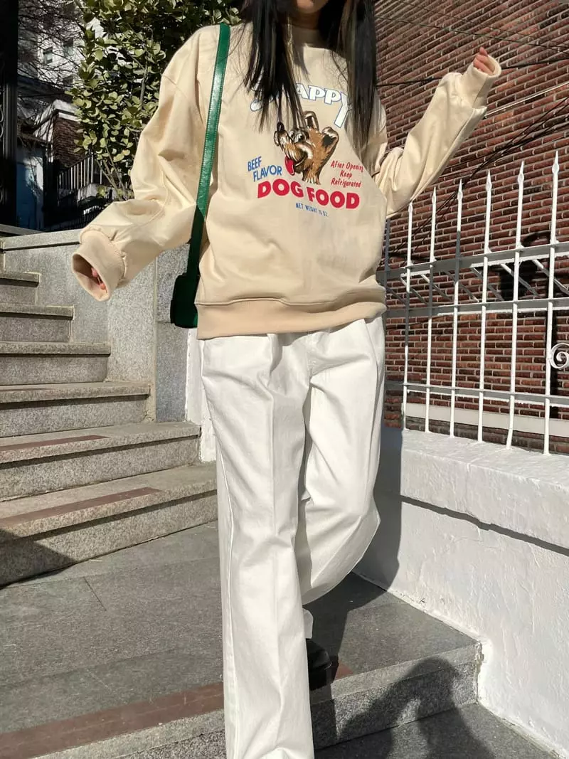Kare - Korean Women Fashion - #vintagekidsstyle - Snappy Sweatshirt