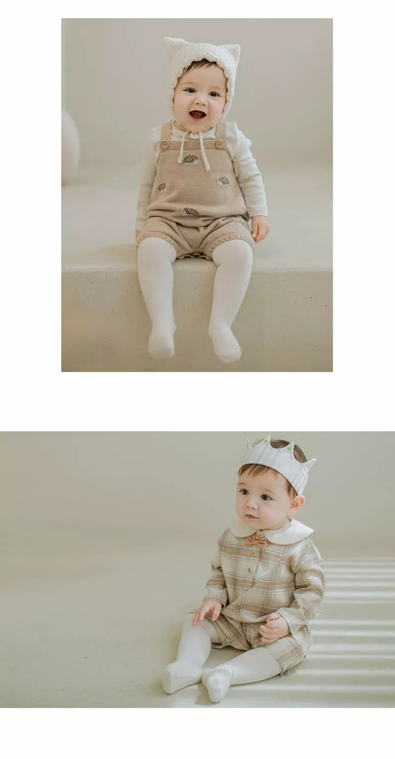 Kids Clara - Korean Baby Fashion - #onlinebabyshop - Cosy Plain Baby Tights [set of 5] - 4