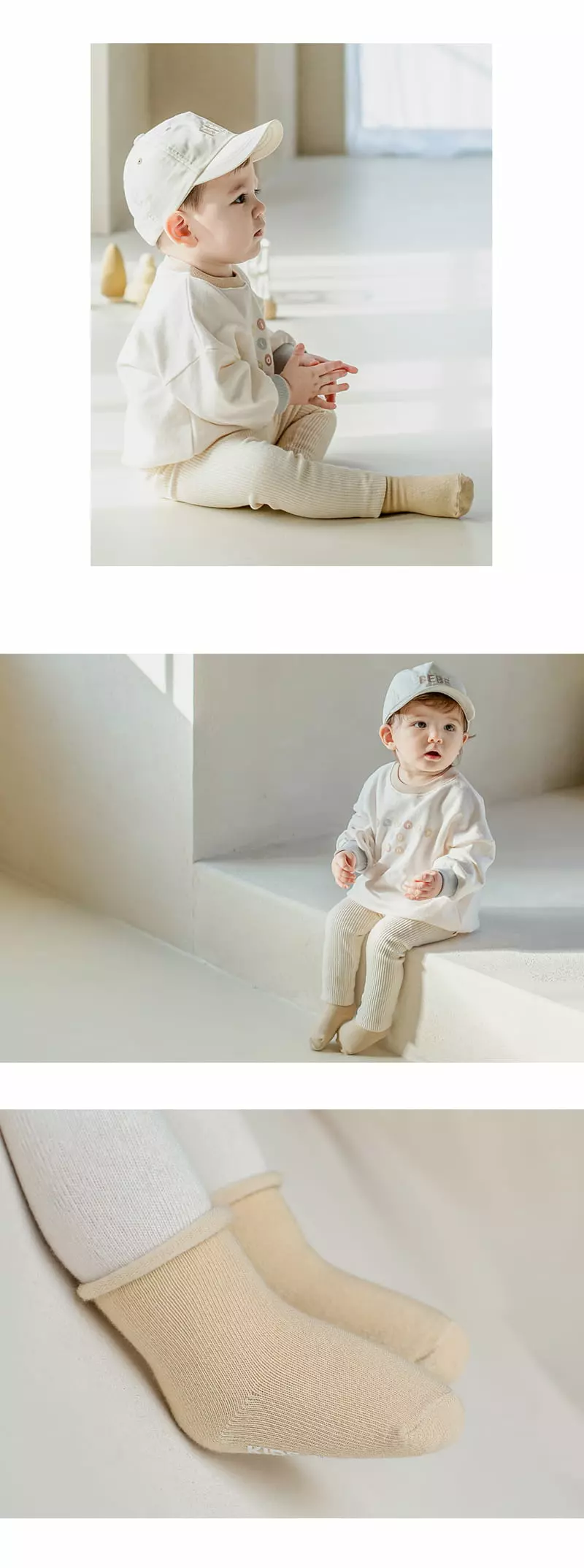 Kids Clara - Korean Baby Fashion - #babyboutique - Joy Rolling Baby Socks [set of 5] - 3