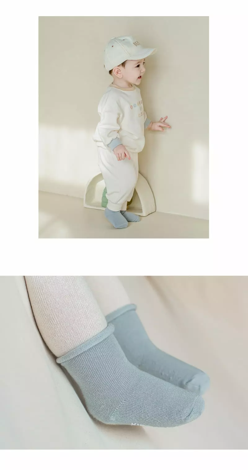 Kids Clara - Korean Baby Fashion - #babyboutique - Joy Rolling Baby Socks [set of 5] - 4
