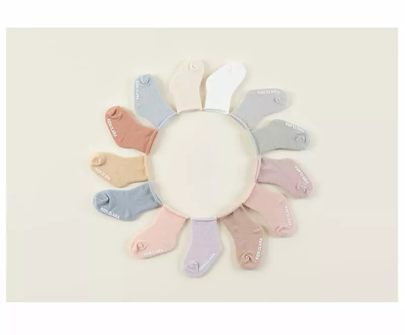 Kids Clara - Korean Baby Fashion - #babyclothing - Joy Rolling Baby Socks [set of 5] - 5