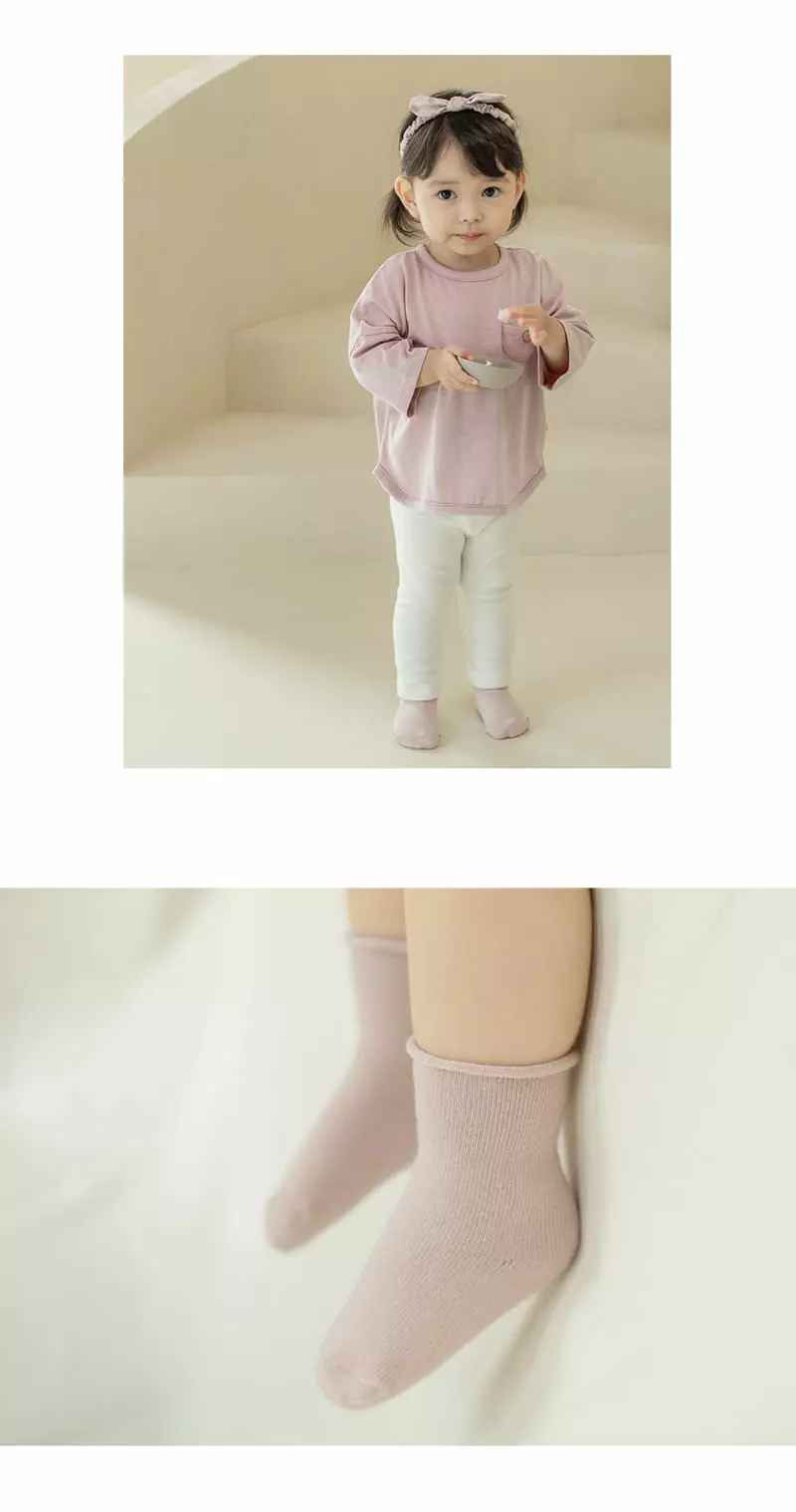 Kids Clara - Korean Baby Fashion - #babyfashion - Joy Rolling Baby Socks [set of 5] - 6