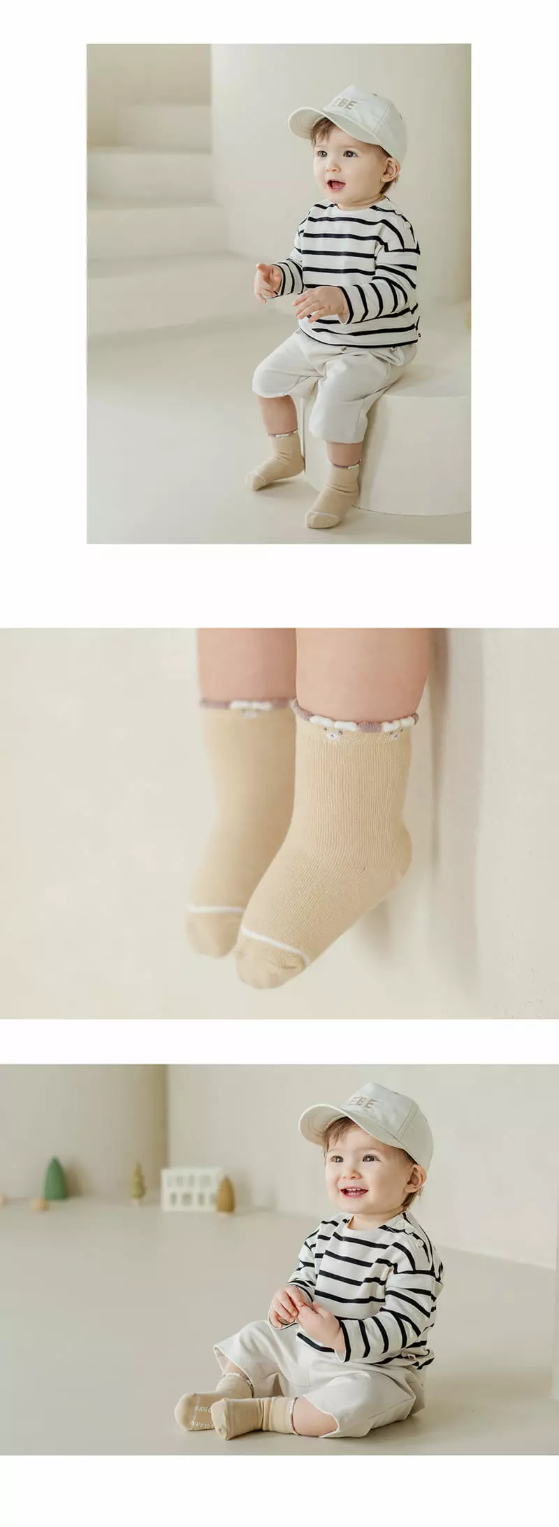 Kids Clara - Korean Baby Fashion - #babylifestyle - Baron Baby Socks [set of 5] - 4