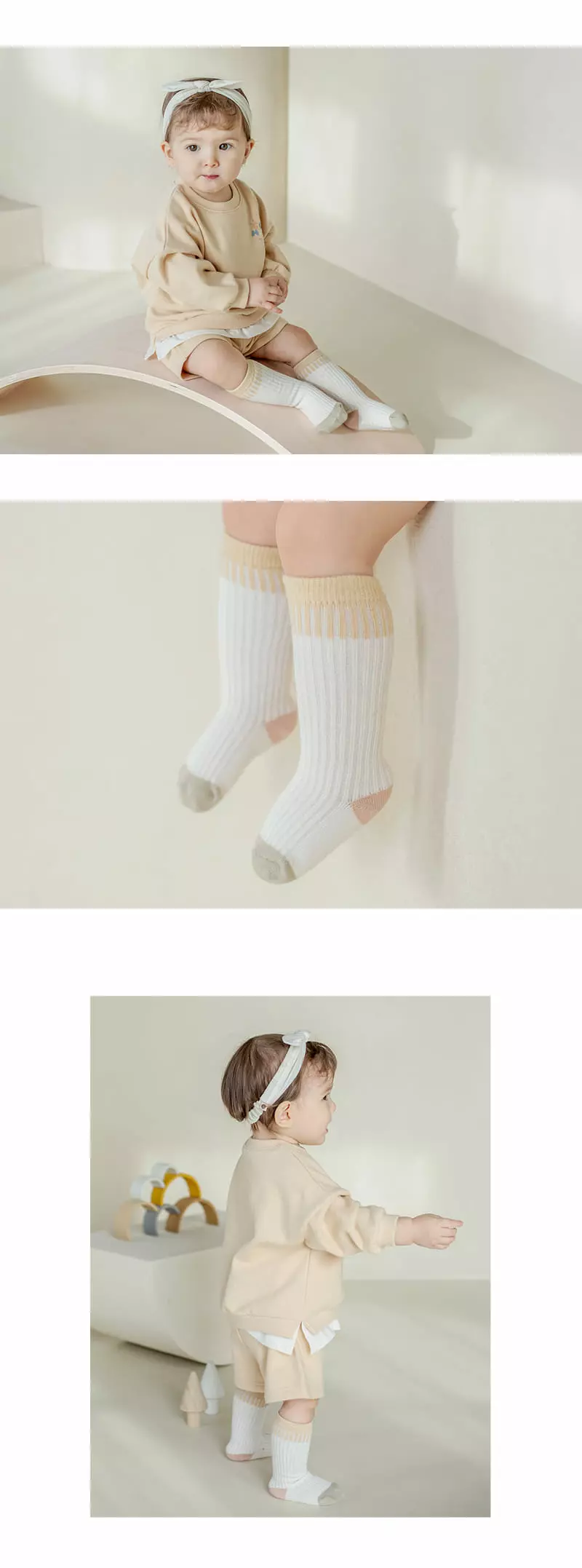 Kids Clara - Korean Baby Fashion - #babyoutfit - Kitten Baby Knee Socks [set of 5] - 3
