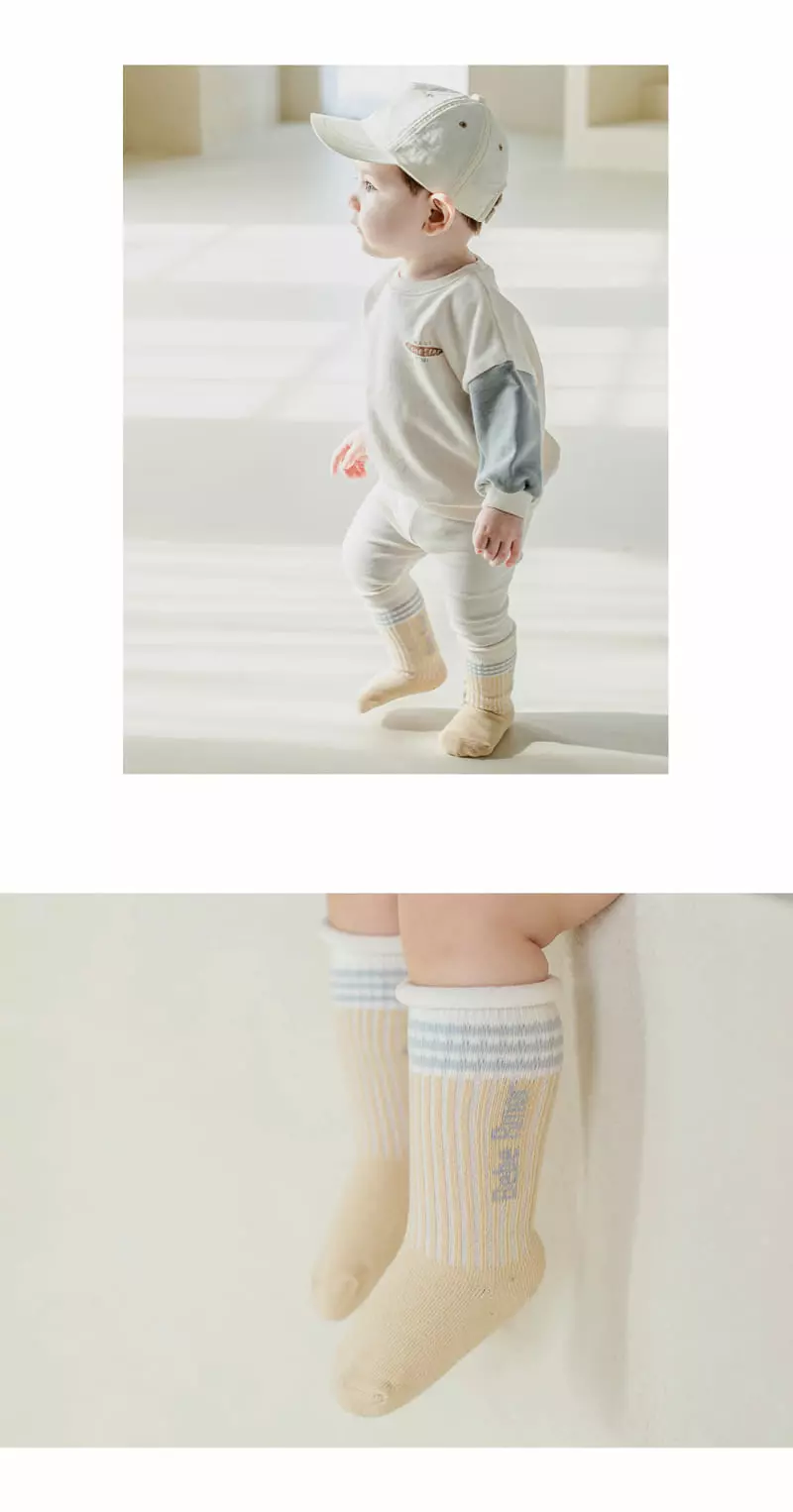 Kids Clara - Korean Baby Fashion - #babyoutfit - Abin Rolling Baby Knee Socks [set of 5] - 3